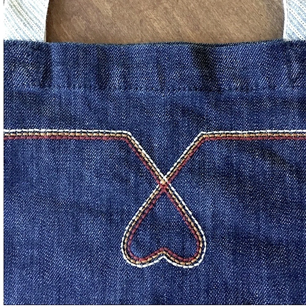 NWOT London Jean Denim Shoulder Tote Bag 12”x13”